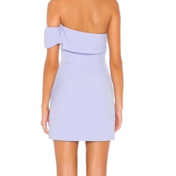New NBD x Naven Lavender One Shoulder Draped Mini Dress Size Small - Picture 8 of 8